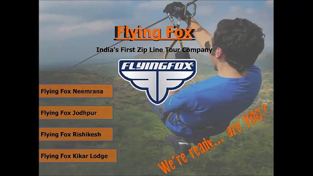 Flying Fox Zip lining Adventure Sports in India | Places to Visit Near Delhi | Mehrangarh Fort | Kikar Lodge