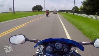 Motorcycle Nearly Hit By Truck | Extremely Close Call