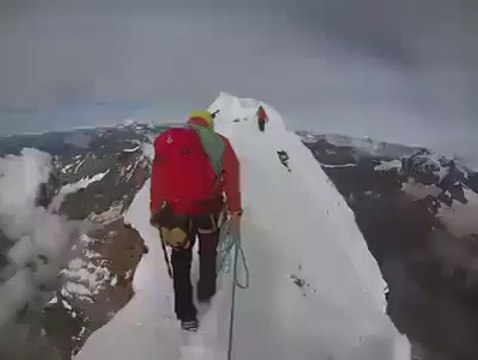 Walking On 4478 Mtr Mountain Top...