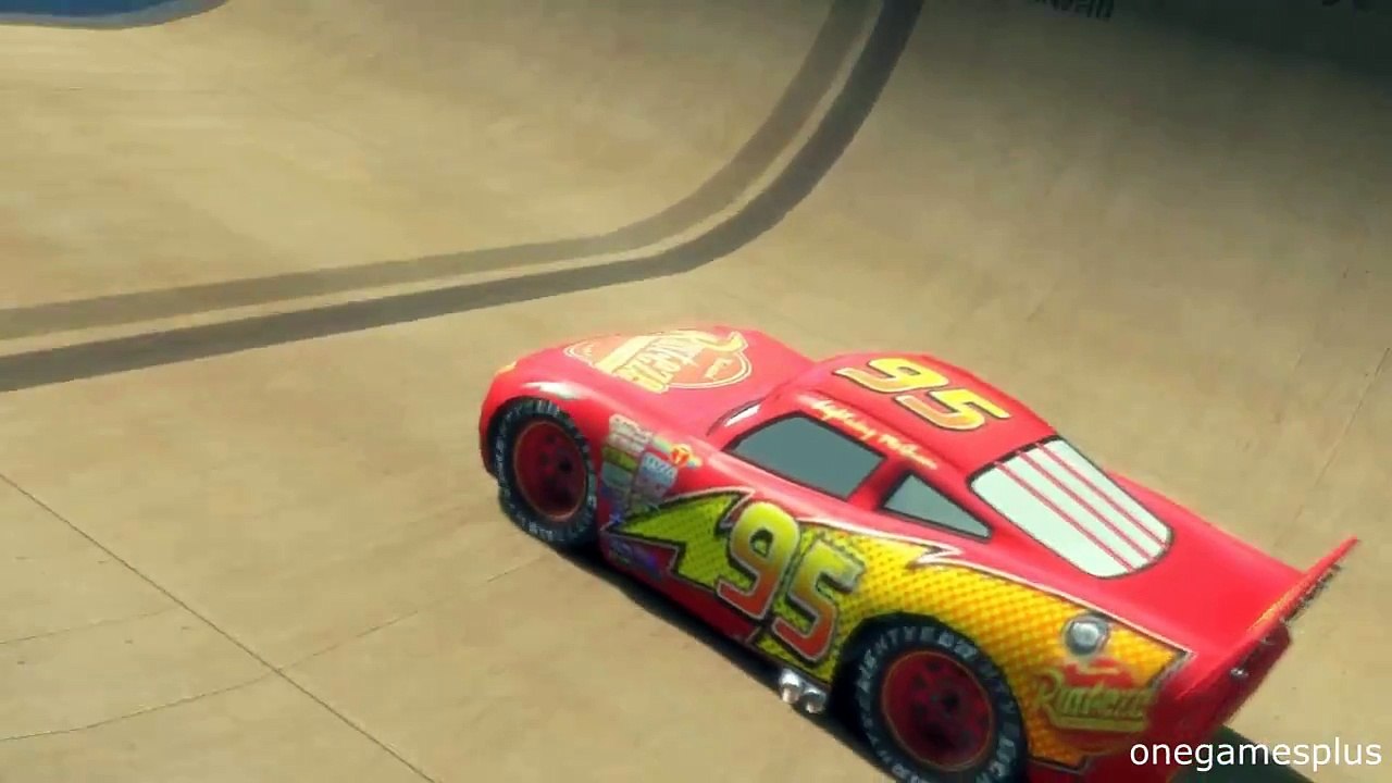 Algonquin Stunt Ramp Lightning McQueen disney pixar car by onegamesplus
