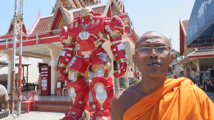 El nuevo reclamo budista: superhéroes en el templo