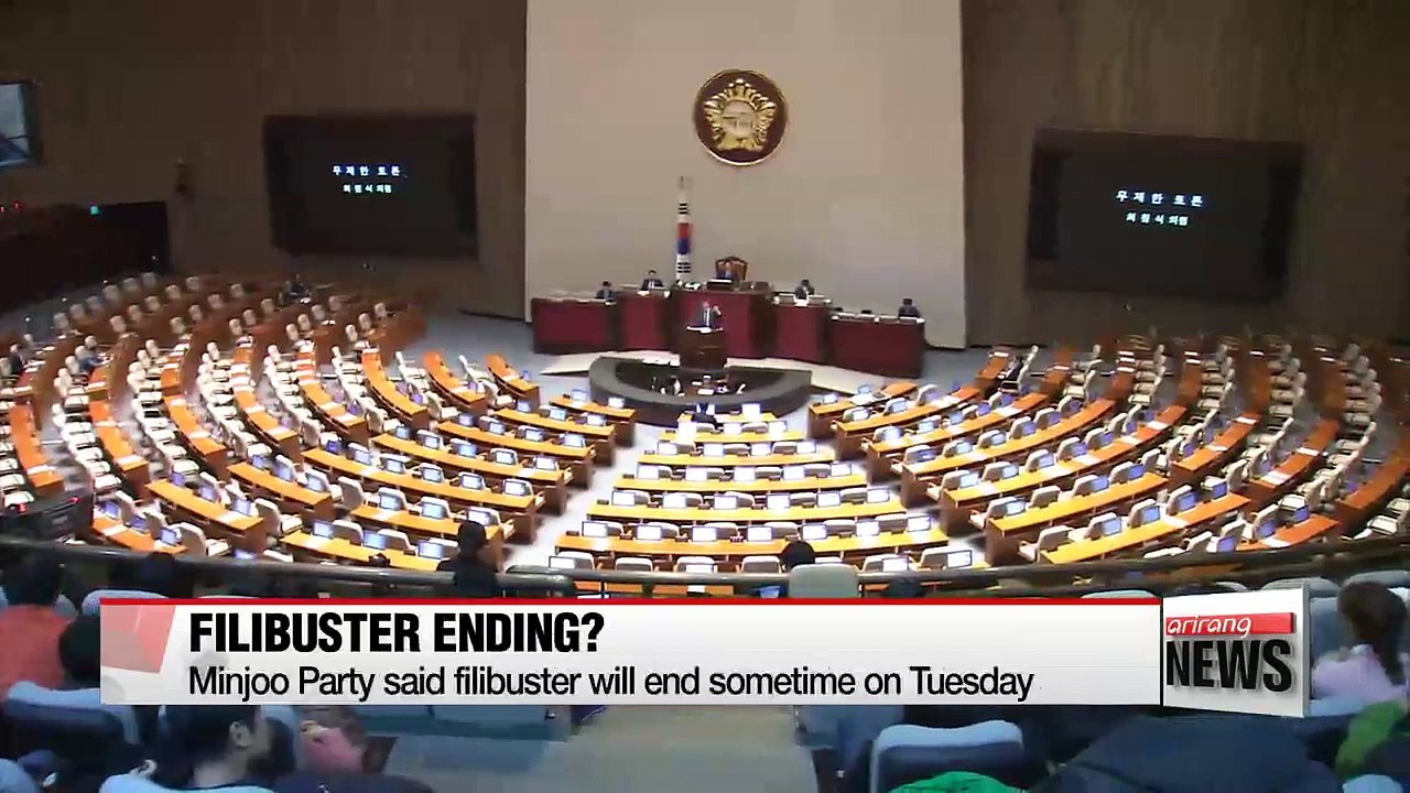Korea's main opposition party calls time on marathon filibuster