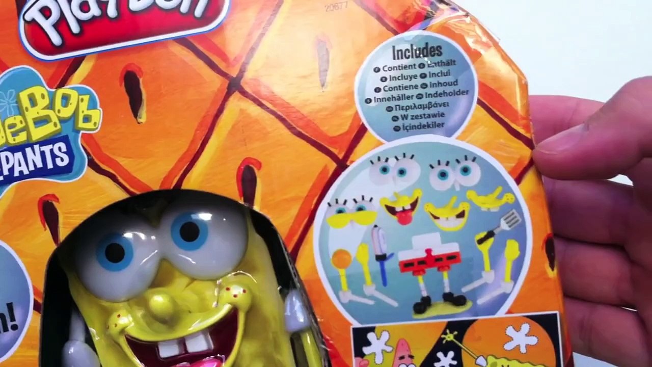Play Doh Spongebob Squarepants Playset Mold a Sponge Nickelodeon playdough Bob Esponja pla