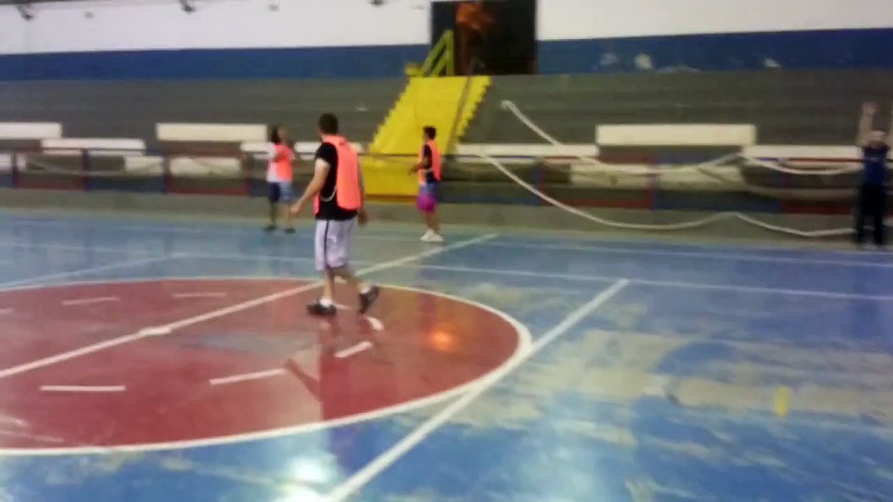 Projeto Handebol - Treino coletivo equipe masculina Pt.6 09.07.2015