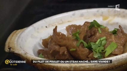 Du filet de poulet ou un steak haché sans viande