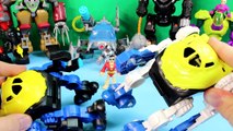 Imaginext Robot Wars Episode 5 Batman TMNT Bane Robin Lex Luthor Shredder Cyborg Robots