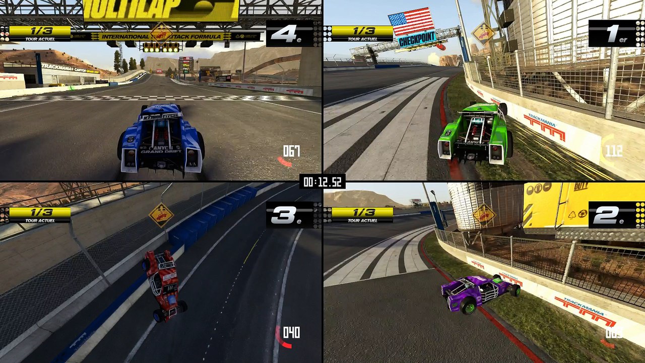 Trackmania Turbo - Mode Monoscreen