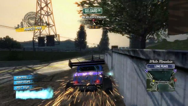 PS3 Burnout Paradise trofeu Survive a Marked Man in the Extreme Hot Rod
