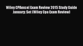 Download Wiley CPAexcel Exam Review 2015 Study Guide January: Set (Wiley Cpa Exam Review) Ebook