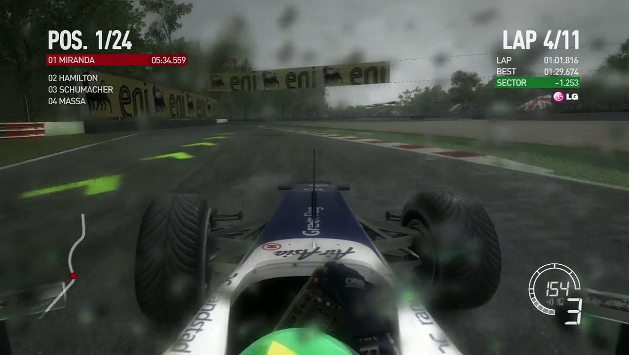 PS3 F1 2010 GP Italia chuva