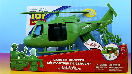 Disney Pixar Toy Story Sarge's Chopper Soldiers save Lightning McQueen Tri County Landfill