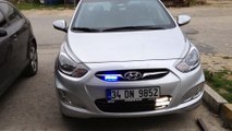 sivil polis aracı siren,panjur içi led çakar ve arka stop içi led çakar uygulaması