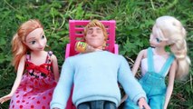Frozen Disney Poison Apple Snow White Evil Queen Kidnap Barbie Dollhouse Princess Toys Parody
