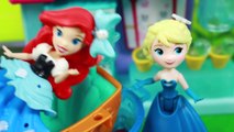 Princess HAIR DYE_! Disney Frozen Elsa Little Kingdom Princess Ariel Mermaid Hair Makeover Crayola