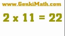 GenkiMath.com 11 Times Tables (Hip Hop Multiplication Tables)