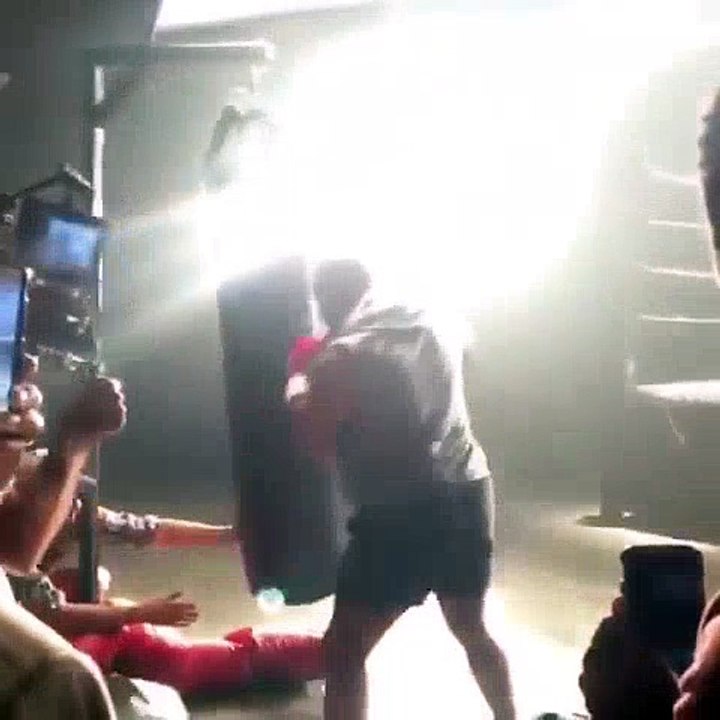 Iron Mike Tyson hitting a heavy bag for Pro Last Boxing commercial  Historical Boxing Matches