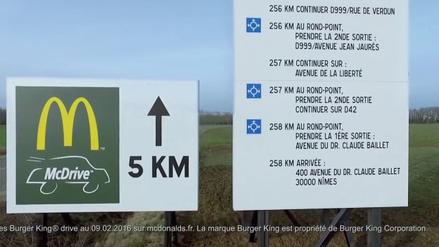 Buzzman pour Burger King - «Burger King dévoile la fin de la pub McDonald's» - mars 2016