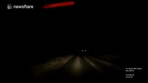 Car dashcam captures 'meteor' over Scotland