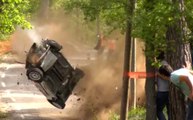 Lucky Driver Walks Away From Gnarly Rally Car Crash