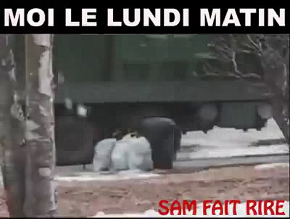 Moi le lundi quand je reprend le taf