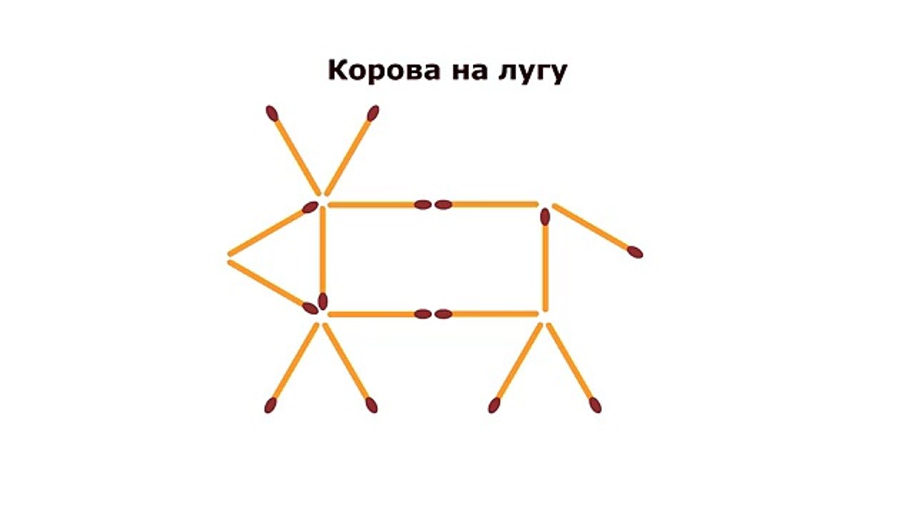 Корова на лугу