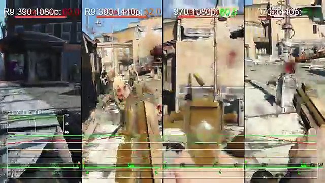 Fallout 4 PC 1080p60 Ultra GTX 970 vs R9 390 Frame-Rate Test