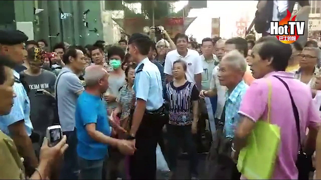 旺角下午反佔中人士增多 警員戒備