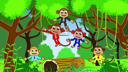 Beş Küçük Maymun Şarkısı - Sevimli Dostlar