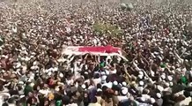 Footage of Janaza of Mumtaz Qadri from a distant camera