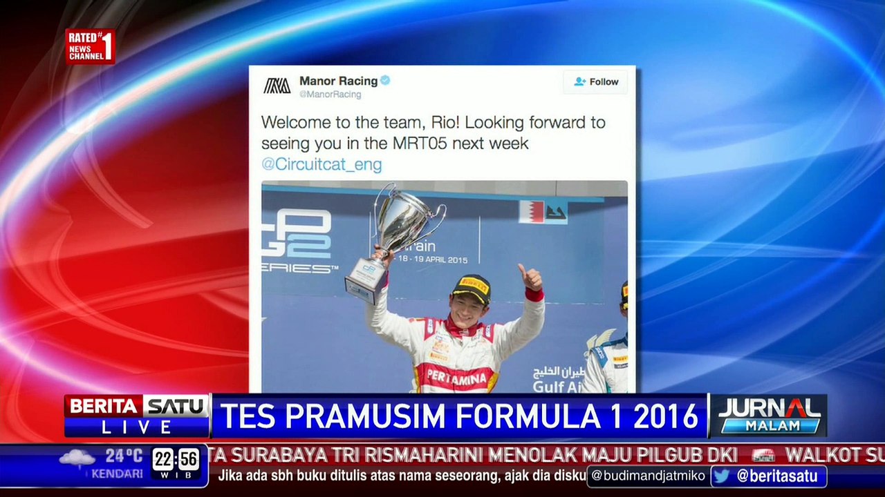 Kendala Teknis, Rio Haryanto Gagal Mencatat Waktu Terbaik