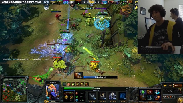 Dendi Tinker Pro LiveCam Na`Vi vs EG Dota 2