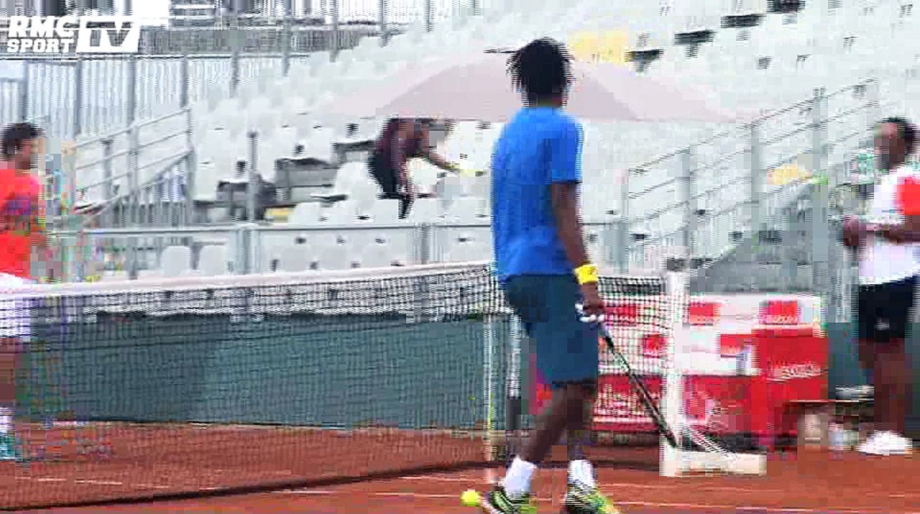 Coupe Davis : 1er entraînement des Bleus en Guadeloupe