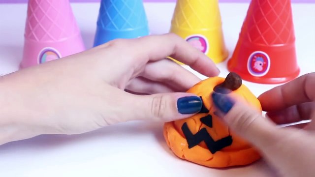 Halloween Peppa Pig Ice Cream Parlor Building Toys Play Doh Ice Cream DIY La Heladería de Peppa Pig