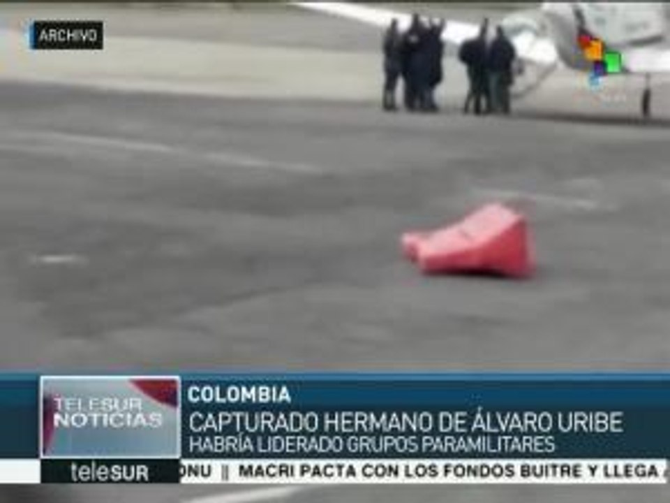 Fiscalía colombiana detiene a hermano del expresidente Uribe