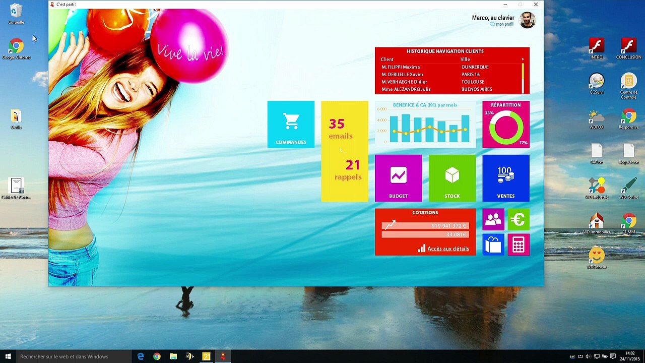 Pas de migration avec WINDEV, une simple recompilation suffit