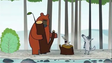 БОМБА! - лесное трио медведь, волк и заяц охотник тоже в комплекте про бобра