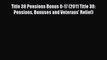 Download Title 38 Pensions Bonus 0-17 (2011 Title 38: Pensions Bonuses and Veterans' Relief)