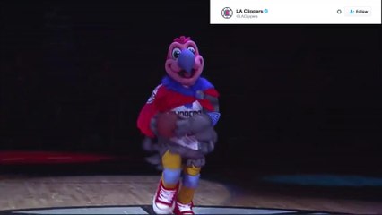 Clippers New Mascot and Steve Ballmer's Dunk Go Viral