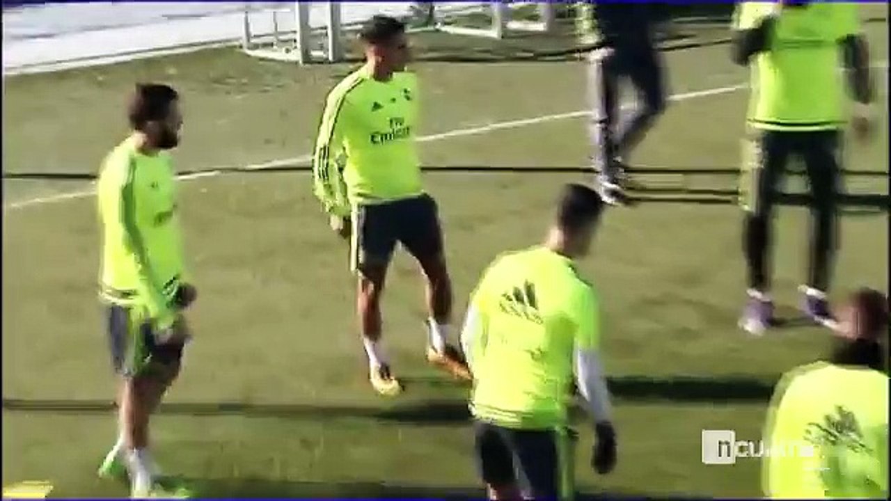Así ha sido el entrenamiento de Cristiano Ronaldo con los “señalados” por sus críticas