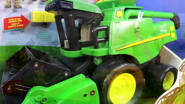 Disney Cars Lightning McQueen gets almost Eaten by a Combine John Deere Gear Action Harvest Combine