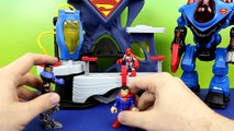Disney Big Hero 6 Baymax saves Superman & Spiderman from Imaginext Darkseid DC Superhero Just4fun290