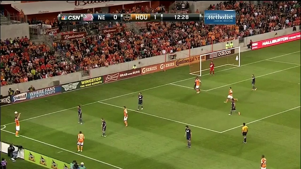 GOAL Will Bruin adds a second with a sliding finish  Houston Dynamo vs. New England Revolution