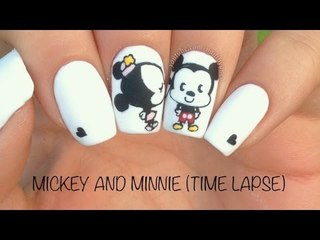 Mickey and Minnie Nails (TIME LAPSE)