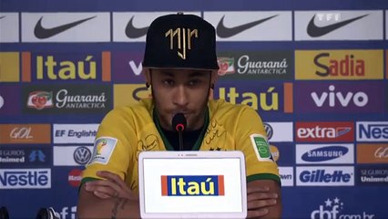 Vidéo Coupe du Monde 2014 - #Larmes - Neymar craque devant la presse ! - MYTF1