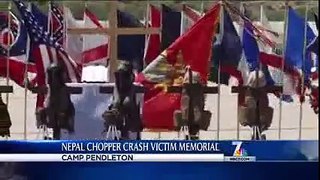 NBC 7 at 4 p.m. reports on memorial ceremony for Marines killed in Nepal