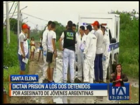 Dictan prisión a los dos detenidos por asesinato de jóvenes argentinas