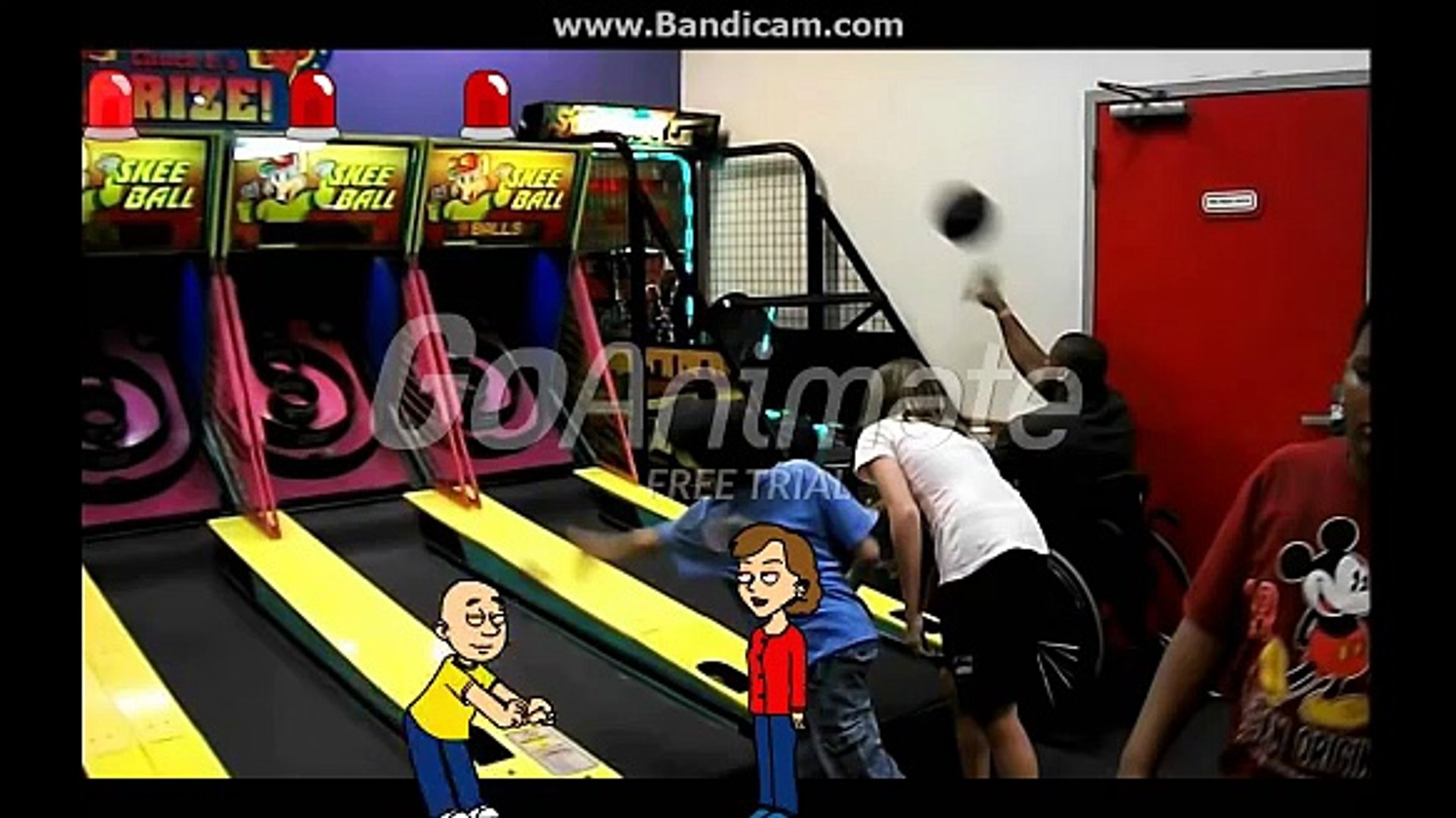 Caillou Behaves At Chuck E Cheese Ungrounded Video Dailymotion - caillou plays roblox in the librarygos to chuck e