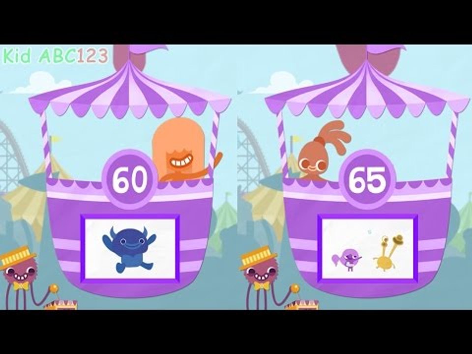 Endless Number counting 60 to 65 - Learning 123 NUMBER for Kids