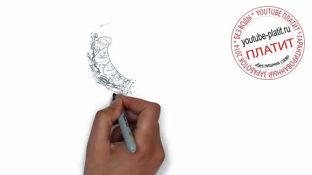 Как нарисовать четырехшлапого кота поэтапно карандашом за 27 секунд