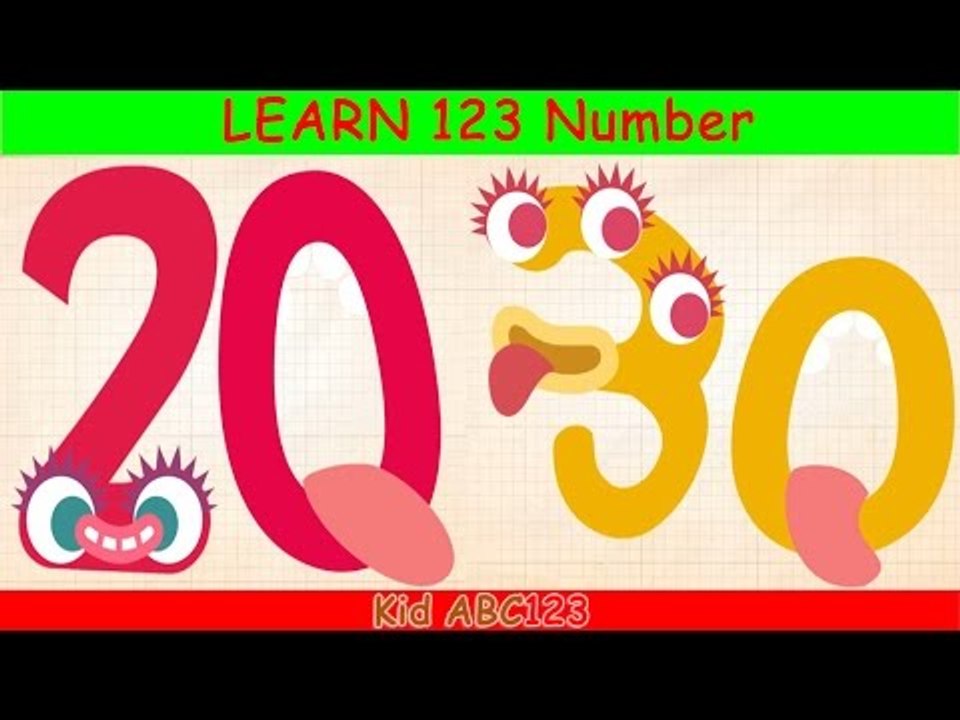 123 Number Learning for Kids - Counting 20 to 30